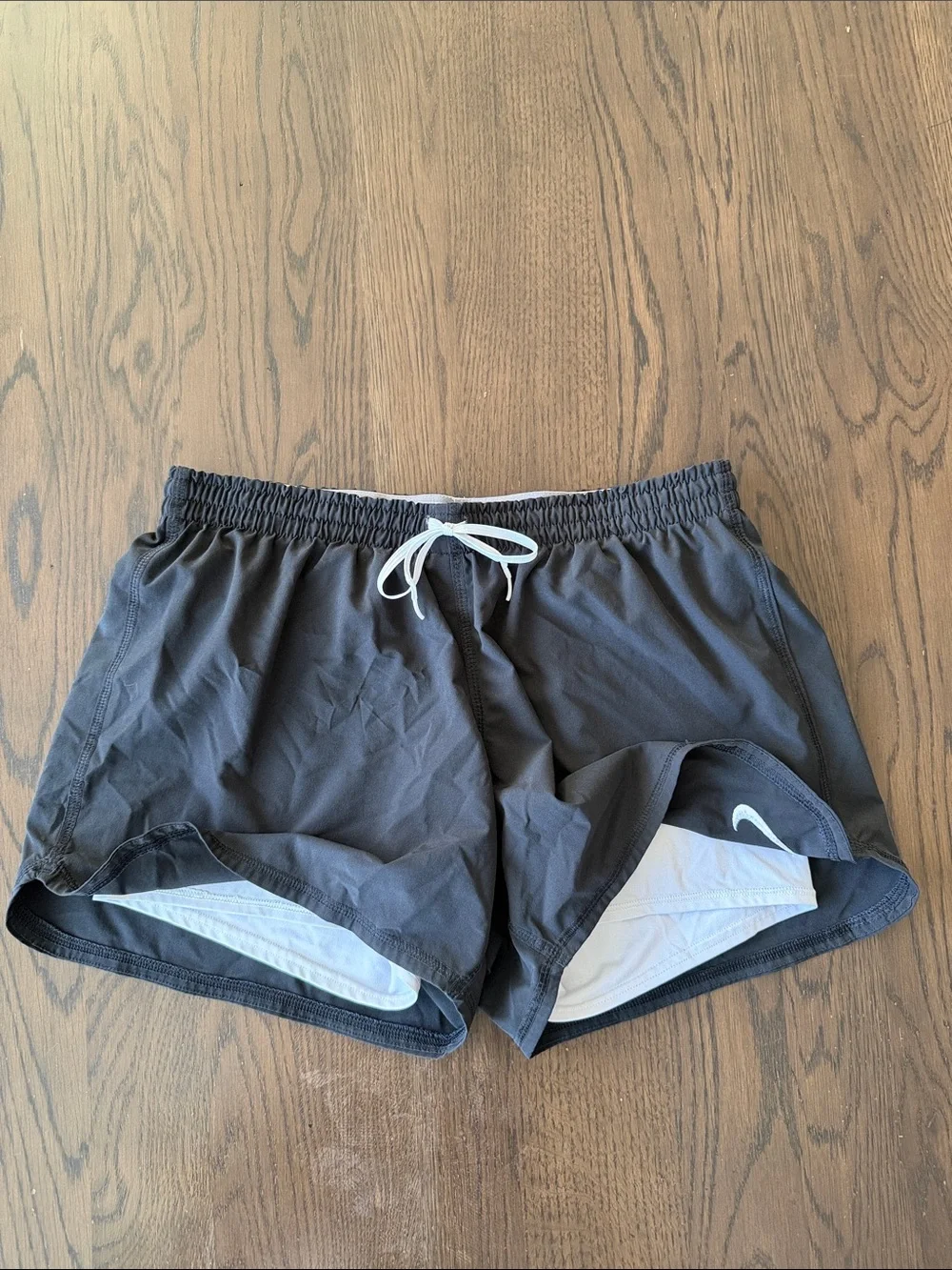 Nike Women's Athletic Shorts Trio — Black, Purple, Black with Yellow Trim